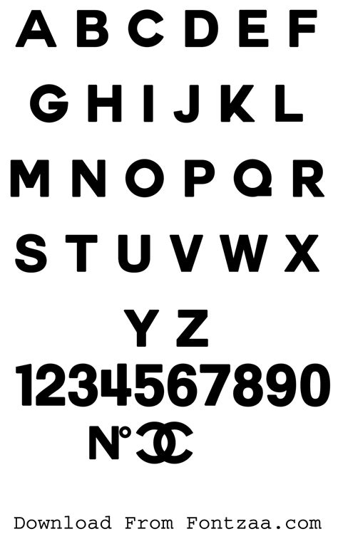 chanel typeface